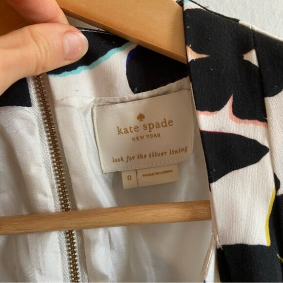 Kate Spade Black And White Butterfly Sheath Dress - Picture 7 of 12